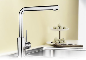 Кухонный смеситель из нержавеющей стали BLANCO - Mila хром (524213) ID:NL010858