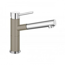 Гранитный кухонный смеситель BLANCO - Alta-S Compact серый беж/хром (517634) ID:NL010783