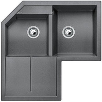 Гранитная кухонная мойка BLANCO - Metra 9 E антрацит (515576) ID:NL010712